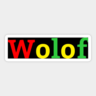 Wolof Sticker